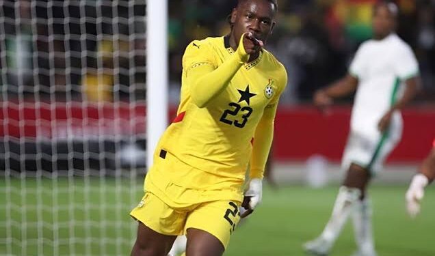 Thomas-Asante Targets World Cup Success with the Black Stars 1 Brandon Thomas-Asante celebrates after scoring for Ghana