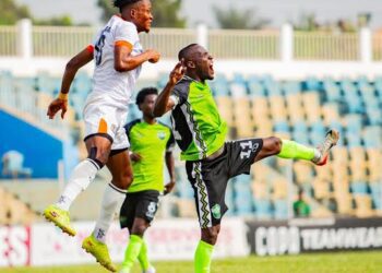 Nations FC and Dreams FC clash in the GPL at the Dr. Kwame Kyei Sports Complex in Abrankese
