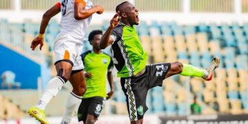 Nations FC and Dreams FC clash in the GPL at the Dr. Kwame Kyei Sports Complex in Abrankese