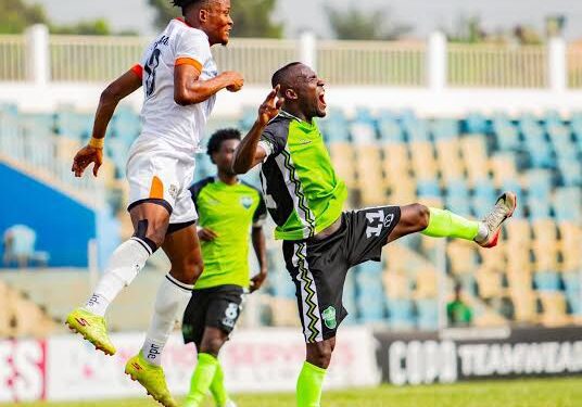 Nations FC and Dreams FC clash in the GPL at the Dr. Kwame Kyei Sports Complex in Abrankese