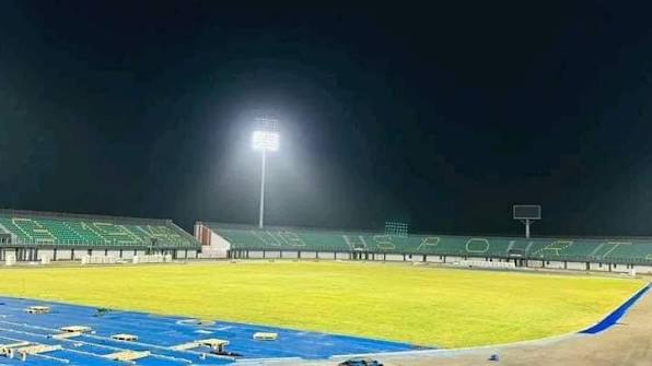 University of Ghana Stadium at night
