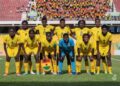 Black Princesses pose for pre-match photo at the Accra Sports Stadium