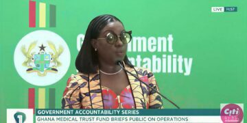 Adjoa Obuobia Darko-Opoku, the Administrator of the Ghana Medical Trust Fund