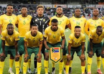 SAFA President Backs Bafana to Rise Above Azteca Pressure in WC Opener 5 South Africa national team poses for a pre-match photo