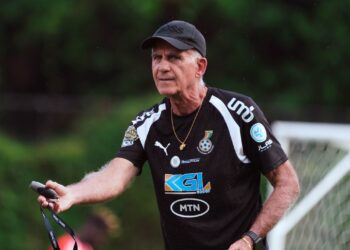 Black Stars head coach, Carlos Queiroz, leads the team in their training session in the USA