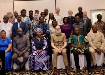 Dr. Afisah Zakariah, Chief Director of MoFAD, and Stakeholders, at the Closure Workshop for the Fish for Development (FFD) Programme