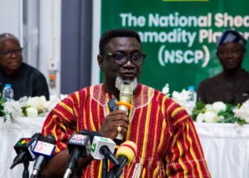 Ghana Revolutionizes Shea Industry with National Commodity Platform Launch 2 Dr. Andy Osei Okrah, TCDA CEO, at the NSCP Launch