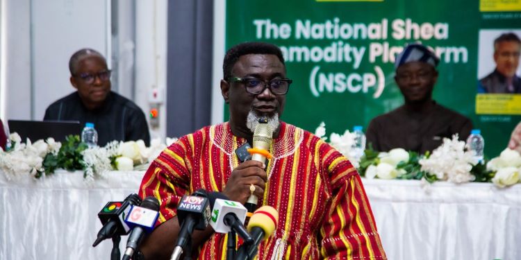 Ghana Revolutionizes Shea Industry with National Commodity Platform Launch 1 Dr. Andy Osei Okrah, TCDA CEO, at the NSCP Launch
