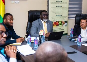 TCDA Champions Technology Transfer, Value Addition in Thai Oil Palm Deal 2 Dr. Andy Osei Okrah, TCDA CEO, and Team, with Mrs. Urasa Mongkolnavin, and Thai Delegation