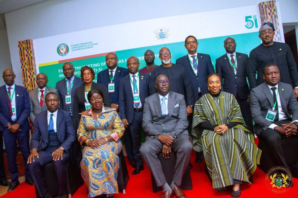 Hon. Elizabeth Ofosu Adjare Minister for Trade Agribusiness and Industry with High Level Stakeholders at ECOMOTI 5