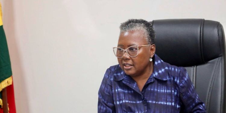 Hon. Emelia Arthur, Minister for Fisheries and Aquaculture Development