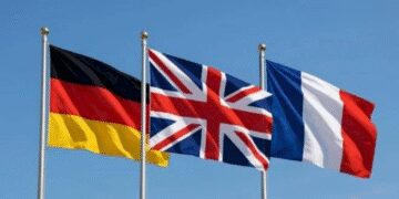 UK, France and Germany