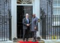 Ghana's President John Dramani Mahama and UK Prime Minister Keir Starmer at the Downing Street