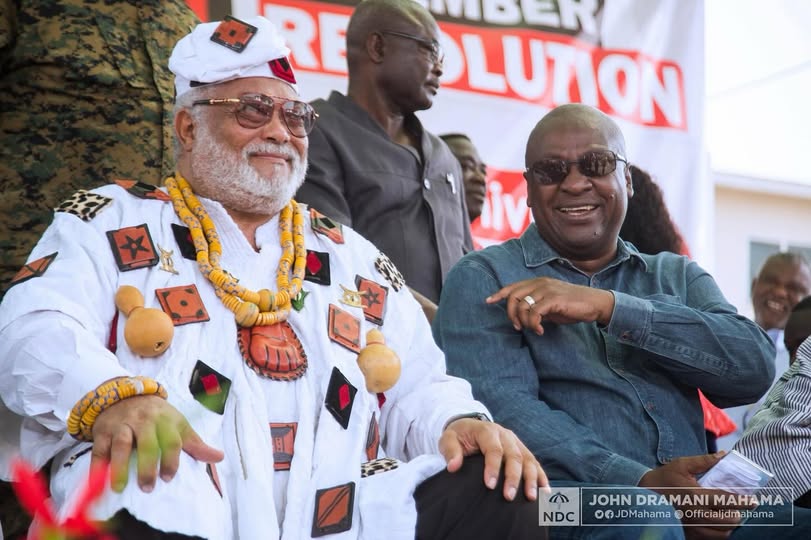 Rawlings Resisted Personal Glorification and Monuments, Mahama Extols NDC Founder 2 Mahama and Rawlings 2