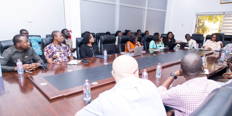 AGI Warns of Massive Industrial Disruption Ahead of 2027 Styrofoam Ban 1 Mr. Tsonam Cleanse Akpeloo, Accra Regional Chairman of the AGI, and Team with EPA Officials