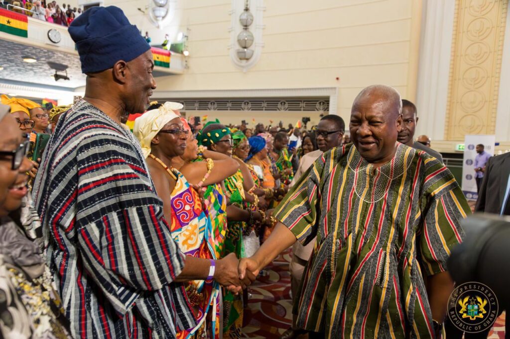 President John Dramani Mahama at the UK Town Hall Meeting with the Ghanaian Diaspora