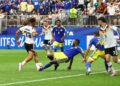 Curaçao Battered By Germany on World Cup Debut 7 Felix Nmecha goes down in the box after a challenge from the Curaçao defender