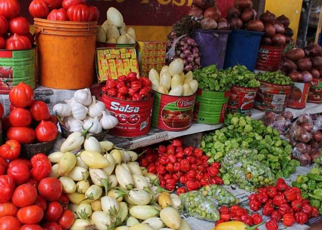 Fungal Outbreak Drives High Kadjebi Ginger Prices as Farmers Abandon Cultivation 2 Vegetables on Display at the Kadjebi Market