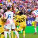 Nikola Vlasic jumps high to head home the corner