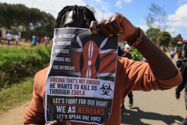 ebola protest