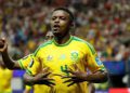 Mokoena Penalty Rescues a Point for South Africa against Czechia 2 Tehobo Mokoena reels away in celebration after scoring the equalizer against Czech Republic