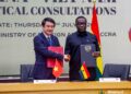 Hon. James Gyakye Quayson, and , H.E. Mr. Lê Anh Tuấn.