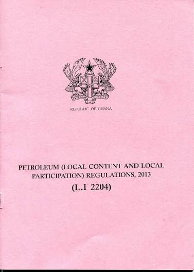 Idle Local Content Fund Holds Back Ghanaian Oil Firms 3 Local content participation and regulations