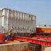 Pokuase Bulk Supply Point Project More Than Half Way to Completion 10 One of the six transformers being transported to the Pokuase Bulk Supply Point site