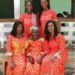 Brianna (top left) with her family in Ghana