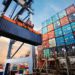 Containers being loaded onto ship