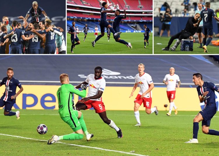 PSG through to 1st ever Champions League final. Image credit: Daily mail