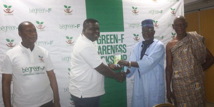 The Chairman (Second Left) and the national Chief farmer at the launch