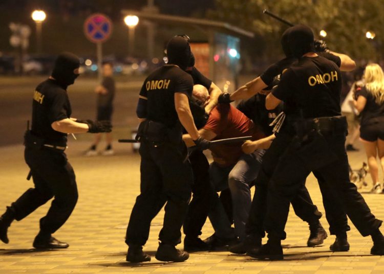 EU Considers Sanctions over Disputed Belarus Election 1 Security forces have clashed with protesters in Minsk and other Belarusian cities. Image credit: Reuters