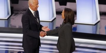Democratic presidential candidate Joe Biden  selects Kamala Harris as his running mate. Image credit: click2houston.com