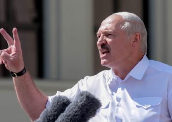Alexander Lukashenko willing to hand over power after a referendum. Image credit: Skynews