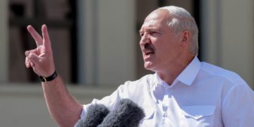 Alexander Lukashenko willing to hand over power after a referendum. Image credit: Skynews