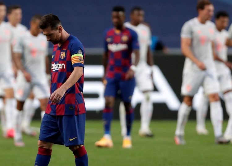 An uninspiring Barcelona performance led to champions league exit. Image credit: Skysports