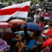Belarus: Teachers head rally of thousands as Government jails two opposition leaders 12 Teachers lead rally of protesters. Image credit: Reuters