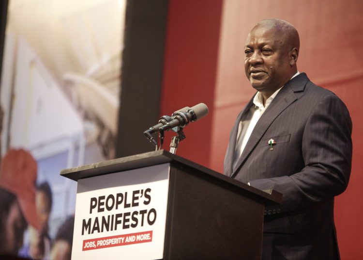 Flagbearer of the NDC, John Dramani Mahama