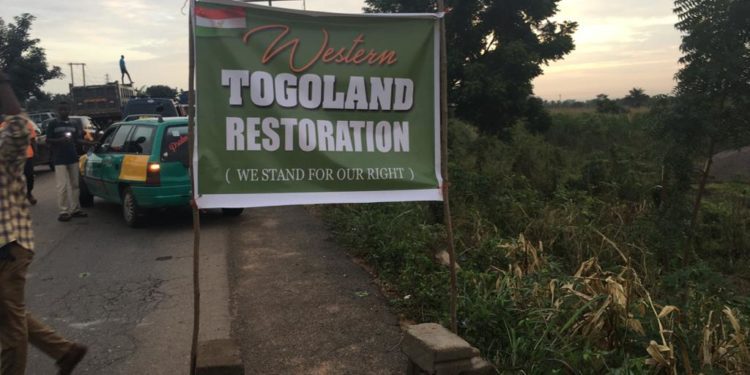 Western Togoland dissenters demand the removal of security personnel from the Volta Region 1 Western Togoland Road block 2 2 1