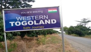 Western Togoland signboard