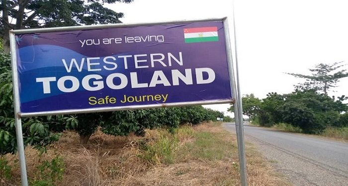 Western Togoland signboard
