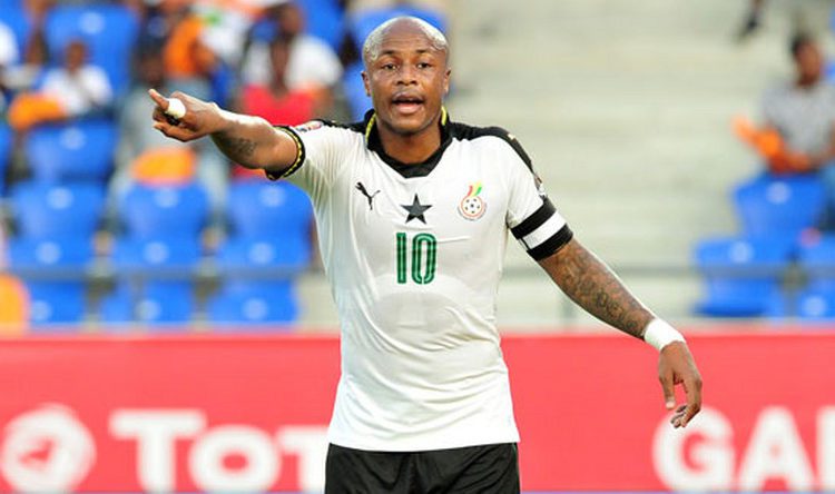 Black star captain, Andre Ayew. Image credit: CAF