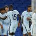 Chelsea celebrate Reece James stunner. Image credit: Skysports