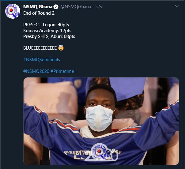 NSMQ2020: Presec Solves Problem of The Day. Gets 50 Points In Round 3 2 2020 10 06