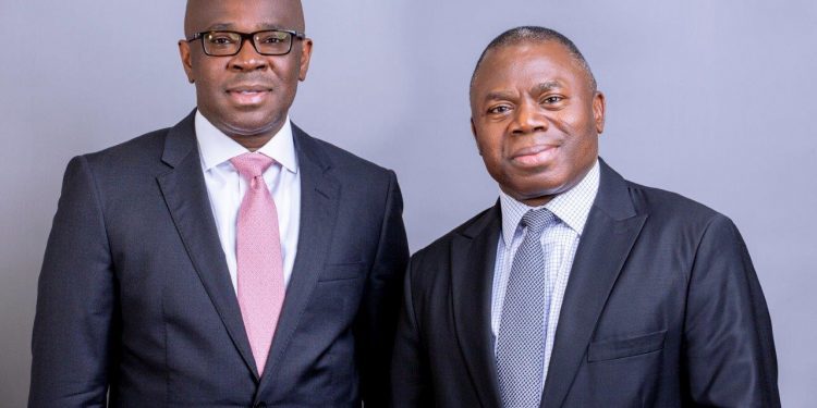 Kwamina Asomaning Takes Over from Mr. Andani as New Head of Stanbic Bank Ghana. 1 Mr. Alhassan Andani (right), Former Chief Executive of Stanbic Bank with Kwamina Asomaning