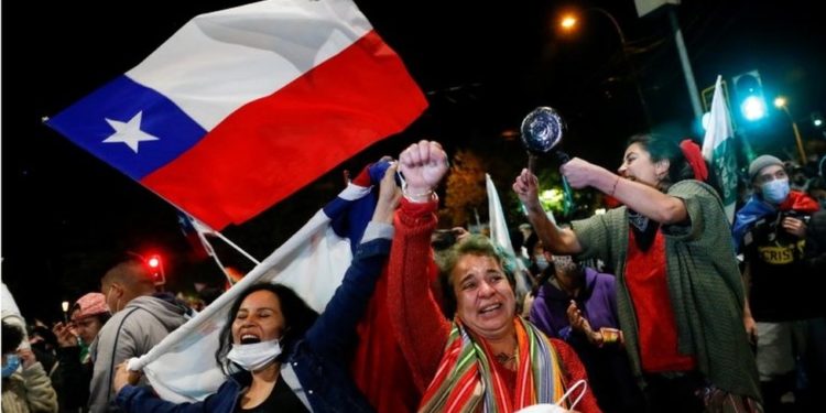 Jubilation as Chile votes to rewrite constitution 1 Image: Reuters