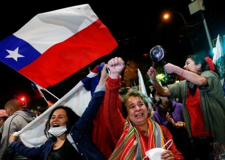 Jubilation as Chile votes to rewrite constitution 1 Image: Reuters