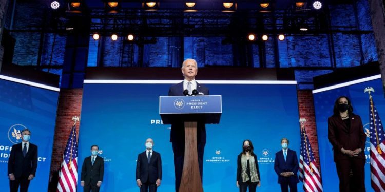 After victory in US Elections,President-elect Joe Biden stands with his nominees for his national security team, a diverse and experienced roster of picks