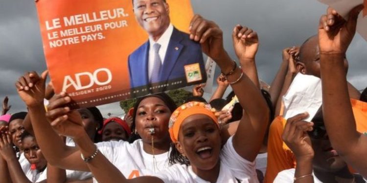 Ivory Coast: President Outarra claims landslide win amid boycott 1 Image: AFP
